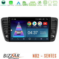 Bizzar ND2 Series 8Core Android14 2+32GB Subaru Legacy/Outback 2002-2008 Navigation Multimedia Tablet 9 Με Carplay - Android Auto Bizzar ND2 Series 8Core Android14 2+32GB Subaru Legacy/Outback 2002-2008 Navigation Multimedia Tablet 9 Με Carplay - Android Auto