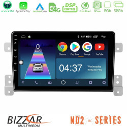 Bizzar ND2 Series 8Core Android14 2+32GB Suzuki Grand Vitara Navigation Multimedia Tablet 9 Με Carplay - Android Auto Bizzar ND2 Series 8Core Android14 2+32GB Suzuki Grand Vitara Navigation Multimedia Tablet 9 Με Carplay - Android Auto