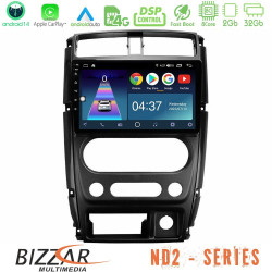Bizzar ND2 Series 8Core Android14 2+32GB Suzuki Jimny 2007-2017 Navigation Multimedia Tablet 9 Με Carplay - Android Auto Bizzar ND2 Series 8Core Android14 2+32GB Suzuki Jimny 2007-2017 Navigation Multimedia Tablet 9 Με Carplay - Android Auto