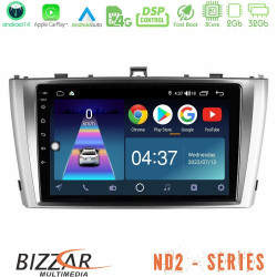 Bizzar ND2 Series 8Core Android14 2+32GB Toyota Avensis T27 Navigation Multimedia Tablet 9 Με Carplay - Android Auto Bizzar ND2 Series 8Core Android14 2+32GB Toyota Avensis T27 Navigation Multimedia Tablet 9 Με Carplay - Android Auto