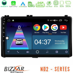 Bizzar ND2 Series 8Core Android14 2+32GB Toyota Corolla/Auris 2017-2019 Navigat-ion Multimedia Tablet 9 Με Carplay - Android Auto Bizzar ND2 Series 8Core Android14 2+32GB Toyota Corolla/Auris 2017-2019 Navigat-ion Multimedia Tablet 9 Με Carplay - Android Auto