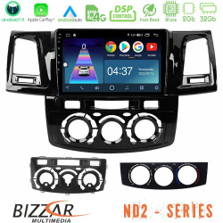 Bizzar ND2 Series 8Core Android14 2+32GB Toyota Hilux 2007-2016 Navigation Multimedia Tablet 9 Με Carplay - Android Auto Bizzar ND2 Series 8Core Android14 2+32GB Toyota Hilux 2007-2016 Navigation Multimedia Tablet 9 Με Carplay - Android Auto