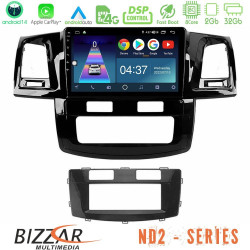 Bizzar ND2 Series 8Core Android14 2+32GB Toyota Hilux 2007-2016 Navigation Multimedia Tablet 9 Με Carplay - Android Auto Bizzar ND2 Series 8Core Android14 2+32GB Toyota Hilux 2007-2016 Navigation Multimedia Tablet 9 Με Carplay - Android Auto