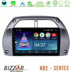Bizzar ND2 Series 8Core Android14 2+32GB Toyota RAV4 2001 - 2006 Navigation Multimedia Tablet 9 Με Carplay - Android Auto Bizzar ND2 Series 8Core Android14 2+32GB Toyota RAV4 2001 - 2006 Navigation Multimedia Tablet 9 Με Carplay - Android Auto