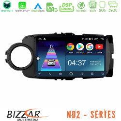 Bizzar ND2 Series 8Core Android14 2+32GB Toyota Yaris Navigation Multimedia Tablet 9 (Μαύρο Χρώμα) Με Carplay - Android Auto Bizzar ND2 Series 8Core Android14 2+32GB Toyota Yaris Navigation Multimedia Tablet 9 (Μαύρο Χρώμα) Με Carplay - Android Auto