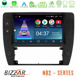 Bizzar ND2 Series 8Core Android14 2+32GB  VW Passat B5 2001-2005 Navigation Multimedia Tablet 9 Με Carplay - Android Auto