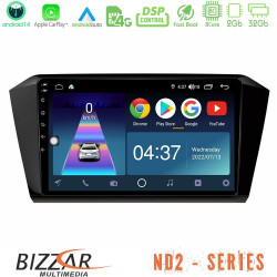 Bizzar ND2 Series 8Core Android14 2+32GB VW Passat Navigation Multimedia Tablet 10 Με Carplay - Android Auto Bizzar ND2 Series 8Core Android14 2+32GB VW Passat Navigation Multimedia Tablet 10 Με Carplay - Android Auto
