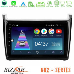 Bizzar ND2 Series 8Core Android14 2+32GB Vw Polo Navigation Multimedia Tablet 9 Με Carplay - Android Auto Bizzar ND2 Series 8Core Android14 2+32GB Vw Polo Navigation Multimedia Tablet 9 Με Carplay - Android Auto