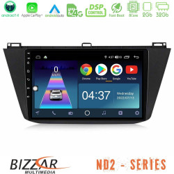 Bizzar ND2 Series 8Core Android14 2+32GB Vw Tiguan 2016-2022 Navigation Multimedia Tablet 10? Με Carplay - Android Auto Bizzar ND2 Series 8Core Android14 2+32GB Vw Tiguan 2016-2022 Navigation Multimedia Tablet 10? Με Carplay - Android Auto