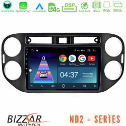 Bizzar ND2 Series 8Core Android14 2+32GB VW Tiguan Navigation Multimedia Tablet 9 (23mm alarm button) Με Carplay - Android Auto Bizzar ND2 Series 8Core Android14 2+32GB VW Tiguan Navigation Multimedia Tablet 9 (23mm alarm button) Με Carplay - Android Auto