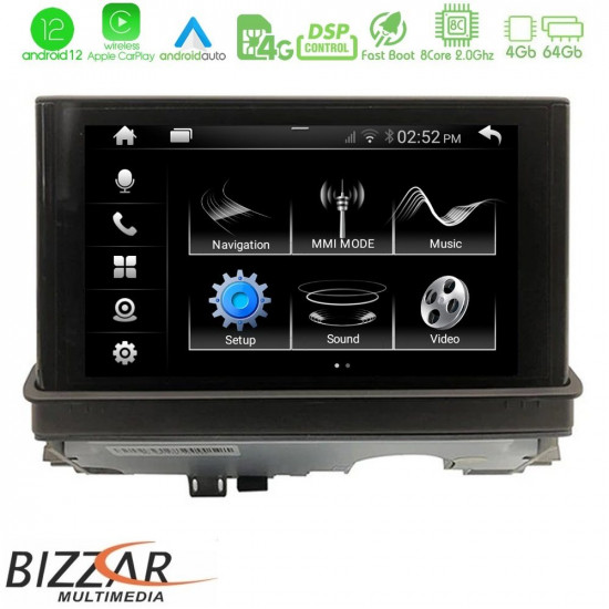 Bizzar OEM Audi A3 8V Android 12 (4+64GB) 8Core Multimedia Station Bizzar OEM Audi A3 8V Android 12 (4+64GB) 8Core Multimedia Station