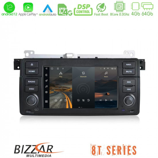 Bizzar OEM BMW 3 Series E46 8core Android12 4+64GB Navigation Multimedia Deckless 7 με Carplay/AndroidAuto Bizzar OEM BMW 3 Series E46 8core Android12 4+64GB Navigation Multimedia Deckless 7 με Carplay/AndroidAuto