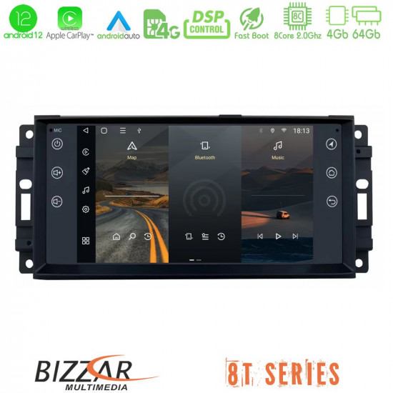 Bizzar OEM Jeep 8core Android12 4+64GB Navigation Multimedia Deckless 7 με Carplay/AndroidAuto Bizzar OEM Jeep 8core Android12 4+64GB Navigation Multimedia Deckless 7 με Carplay/AndroidAuto