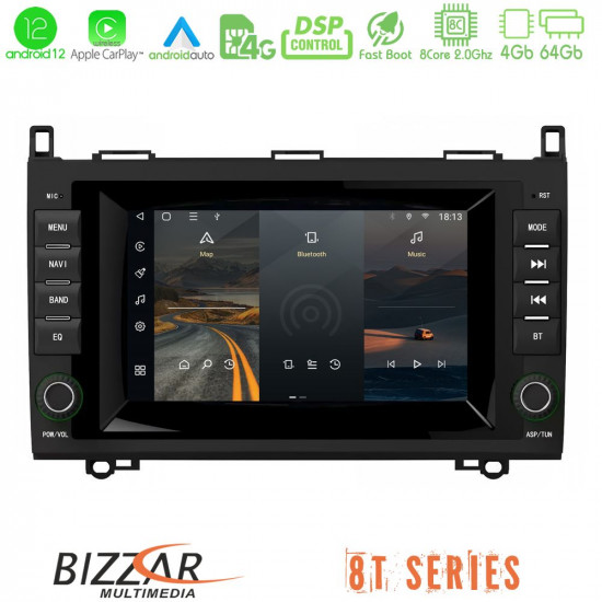 Bizzar OEM Mercedes A/B/Sprinter/Vito 8core Android12 4+64GB Navigation Multimedia Deckless 7 με Carplay/AndroidAuto