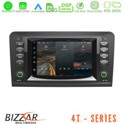 Bizzar OEM Mercedes ML/GL Class (W164) 8core Android12 4+64GB Navigation Multimedia Deckless 7 με Carplay/AndroidAuto