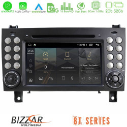 Bizzar OEM Mercedes SLK Class 8core Android12 2+32GB Navigation Multimedia Deckless 7 με Carplay/AndroidAuto