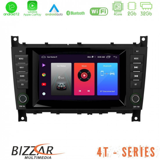 Bizzar OEM Mercedes W203 Facelift 4core Android12 2+32GB Navigation Multimedia Deckless 7 με Carplay/AndroidAuto Bizzar OEM Mercedes W203 Facelift 4core Android12 2+32GB Navigation Multimedia Deckless 7 με Carplay/AndroidAuto