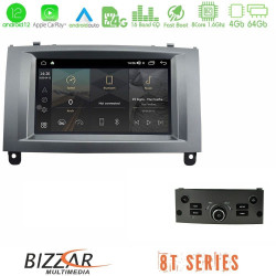 Bizzar OEM Peugeot 407 2004-2011 8core Android12 4+64GB Navigation Multimedia Deckless 7 με Carplay/AndroidAuto Bizzar OEM Peugeot 407 2004-2011 8core Android12 4+64GB Navigation Multimedia Deckless 7 με Carplay/AndroidAuto