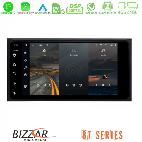 Bizzar OEM Toyota RAV4/Yaris 8core Android12 4+64GB Navigation Multimedia Deckless 7 με Carplay/AndroidAuto Bizzar OEM Toyota RAV4/Yaris 8core Android12 4+64GB Navigation Multimedia Deckless 7 με Carplay/AndroidAuto