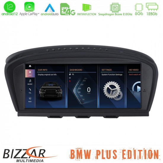 Bizzar Plus Edition BMW 3er/5er E90/E92/E60 CIC Android12 8Core (6+128GB) Navigation Multimedia 8.8? Black Panel Bizzar Plus Edition BMW 3er/5er E90/E92/E60 CIC Android12 8Core (6+128GB) Navigation Multimedia 8.8? Black Panel