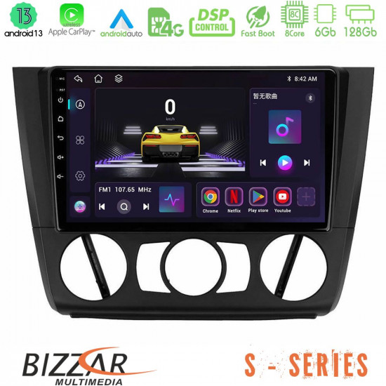 Bizzar S Series BMW 1Series E81/E82/E87/E88 (MANUAL A/C) 8core Android13 6+128GB Navigation Multimedia Tablet 9 Bizzar S Series BMW 1Series E81/E82/E87/E88 (MANUAL A/C) 8core Android13 6+128GB Navigation Multimedia Tablet 9