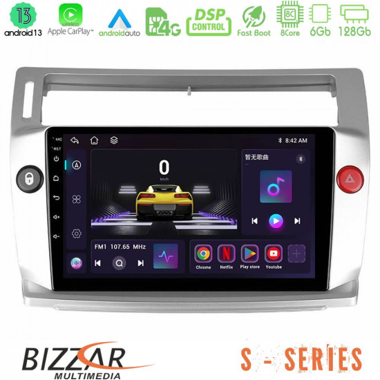 Bizzar S Series Citroen C4 2004-2010 8core Android13 6+128GB Navigation Multimedia Tablet 9 Bizzar S Series Citroen C4 2004-2010 8core Android13 6+128GB Navigation Multimedia Tablet 9