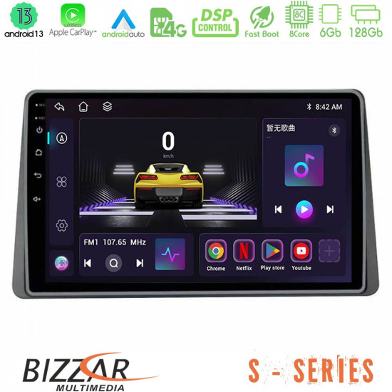 Bizzar S Series Dacia Duster 2019-gt; 8core Android13 6+128GB Navigation Multimedia Tablet 10