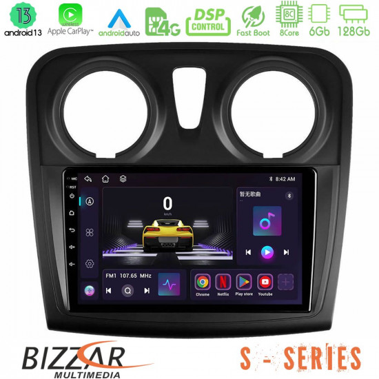 Bizzar S Series Dacia Sandero 2014-2020 8core Android13 6+128GB Navigation Multimedia Tablet 9 Bizzar S Series Dacia Sandero 2014-2020 8core Android13 6+128GB Navigation Multimedia Tablet 9