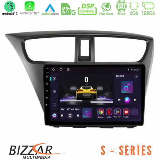 Bizzar S Series Honda Civic Hatchback 2012-2015 8core Android13 6+128GB Navigation Multimedia Tablet 9 Bizzar S Series Honda Civic Hatchback 2012-2015 8core Android13 6+128GB Navigation Multimedia Tablet 9