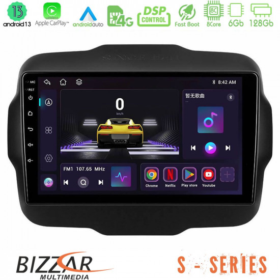 Bizzar S Series Jeep Renegade 2015-2019 8core Android13 6+128GB Navigation Multimedia Tablet 9 Bizzar S Series Jeep Renegade 2015-2019 8core Android13 6+128GB Navigation Multimedia Tablet 9