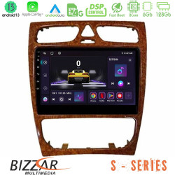 Bizzar S Series Mercedes C Class (W203) 8core Android13 6+128GB Navigation Multimedia Tablet 9 (Wooden Style) Bizzar S Series Mercedes C Class (W203) 8core Android13 6+128GB Navigation Multimedia Tablet 9 (Wooden Style)