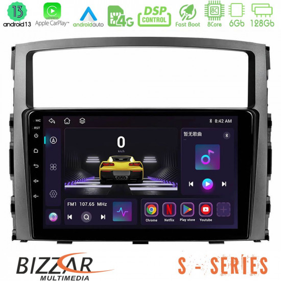 Bizzar S Series Mitsubishi Pajero 2008-2009 8core Android13 6+128GB Navigation Multimedia Tablet 9 Bizzar S Series Mitsubishi Pajero 2008-2009 8core Android13 6+128GB Navigation Multimedia Tablet 9