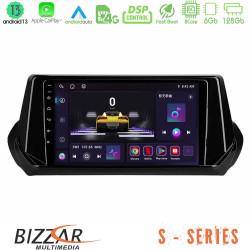Bizzar S Series Peugeot 208 2019-2023 8Core Android13 6+128GB Navigation Multimedia Tablet 9 Bizzar S Series Peugeot 208 2019-2023 8Core Android13 6+128GB Navigation Multimedia Tablet 9