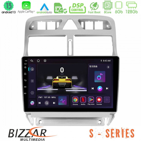 Bizzar S Series Peugeot 307 2002-2008 8core Android13 6+128GB Navigation Multimedia Tablet 9 Bizzar S Series Peugeot 307 2002-2008 8core Android13 6+128GB Navigation Multimedia Tablet 9