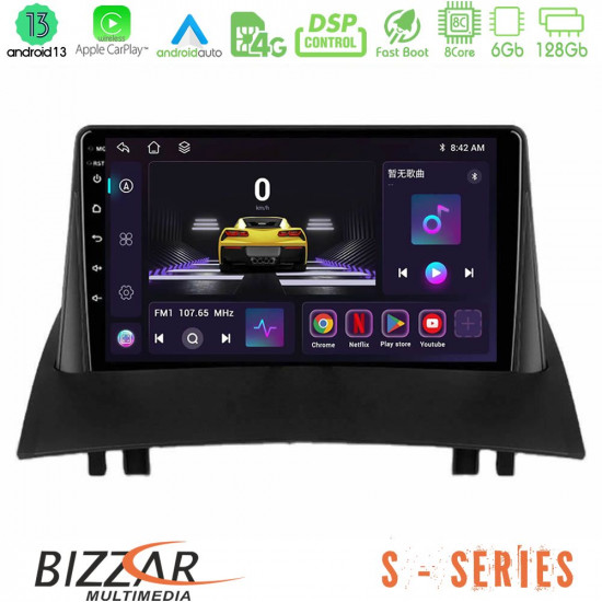 Bizzar S Series Renault Megane 2 2002-2008 8Core Android13 6+128GB Navigation Multimedia Tablet 9 Bizzar S Series Renault Megane 2 2002-2008 8Core Android13 6+128GB Navigation Multimedia Tablet 9
