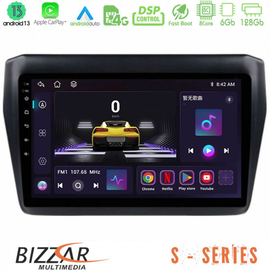 Bizzar S Series Suzuki Swift 2017-2023 8core Android13 6+128GB Navigation Multimedia Tablet 9 Bizzar S Series Suzuki Swift 2017-2023 8core Android13 6+128GB Navigation Multimedia Tablet 9