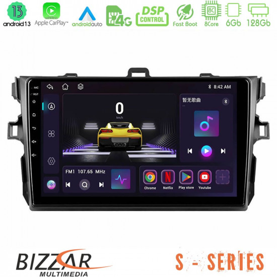 Bizzar S Series Toyota Corolla 2007-2012 8core Android13 6+128GB Navigation Multimedia Tablet 9 Bizzar S Series Toyota Corolla 2007-2012 8core Android13 6+128GB Navigation Multimedia Tablet 9