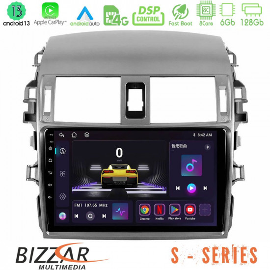 Bizzar S Series Toyota Corolla 2008-2010 8core Android13 6+128GB Navigation Multimedia Tablet 9 Bizzar S Series Toyota Corolla 2008-2010 8core Android13 6+128GB Navigation Multimedia Tablet 9