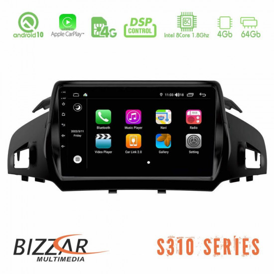 Bizzar S310 Ford Kuga 2013-2019 Car Pad 9 Android 10 Multimedia Station Bizzar S310 Ford Kuga 2013-2019 Car Pad 9 Android 10 Multimedia Station