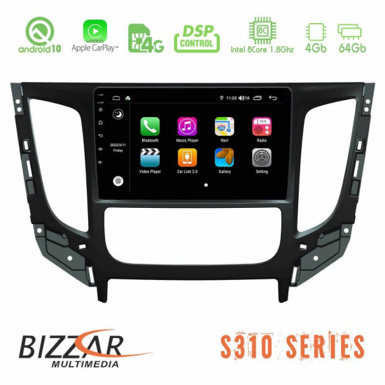 Bizzar S310 Mitsubishi L200 2016-2021 Car Pad 9 Android 10 Multimedia Station Bizzar S310 Mitsubishi L200 2016-2021 Car Pad 9 Android 10 Multimedia Station
