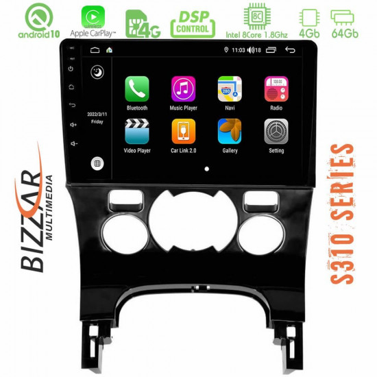 Bizzar S310 Peugeot 3008 Car Pad 9 Android 10 Multimedia Station