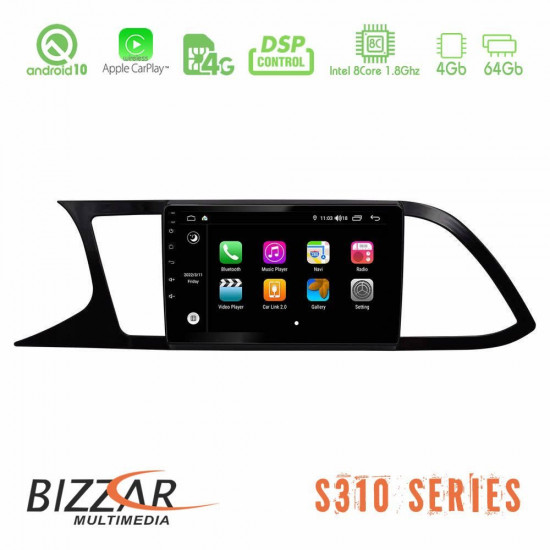 Bizzar S310 Seat Leon 2013 – 2019 Car Pad 9 Android 10 Multimedia Station