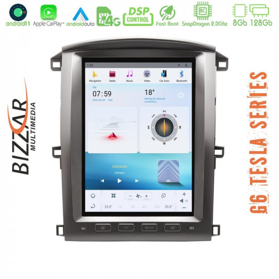 Bizzar Toyota Land Cruiser J100 Android 11 (8+128GB) Tesla Multimedia Station 12,1 Bizzar Toyota Land Cruiser J100 Android 11 (8+128GB) Tesla Multimedia Station 12,1
