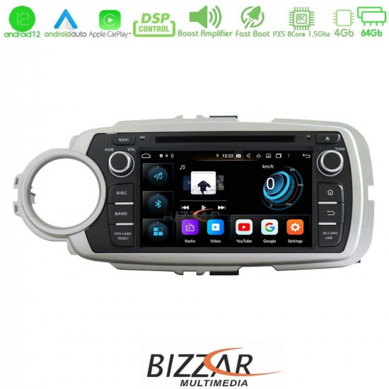 Bizzar Toyota Yaris 2012-2019 Android 12 8core 4+64GB Navigation Multimedia (OEM STYLE 7) Bizzar Toyota Yaris 2012-2019 Android 12 8core 4+64GB Navigation Multimedia (OEM STYLE 7)