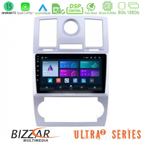 Bizzar Ultra Series Chrysler 300C 8core Android13 8+128GB Navigation Multimedia Tablet 9