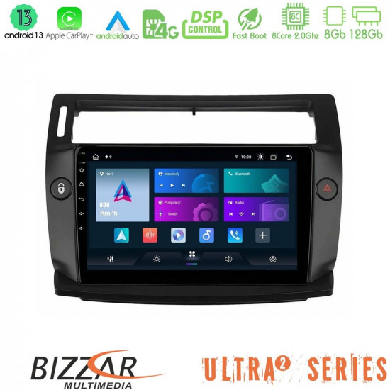 Bizzar Ultra Series Citroen C4 2004-2010 8core Android13 8+128GB Navigation Multimedia Tablet 9 Bizzar Ultra Series Citroen C4 2004-2010 8core Android13 8+128GB Navigation Multimedia Tablet 9