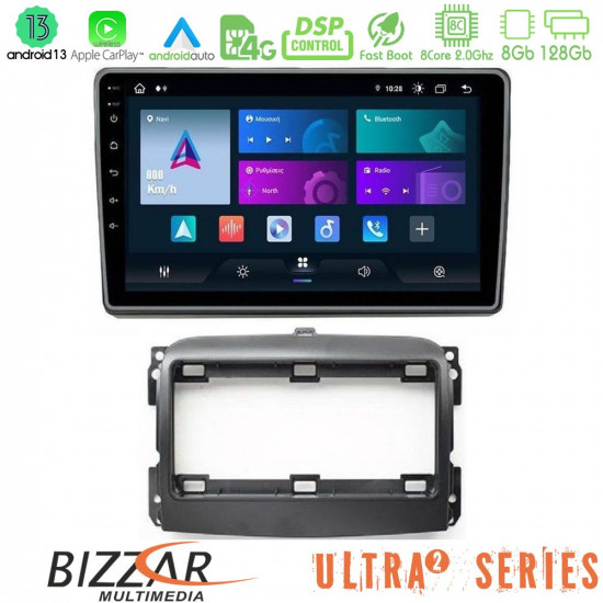 Bizzar Ultra Series Fiat 500L 8core Android13 8+128GB Navigation Multimedia Tablet 10 Bizzar Ultra Series Fiat 500L 8core Android13 8+128GB Navigation Multimedia Tablet 10