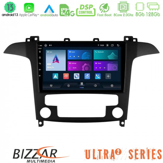Bizzar Ultra Series Ford S-Max 2006-2012 8core Android13 8+128GB Navigation Multimedia Tablet 9 Bizzar Ultra Series Ford S-Max 2006-2012 8core Android13 8+128GB Navigation Multimedia Tablet 9