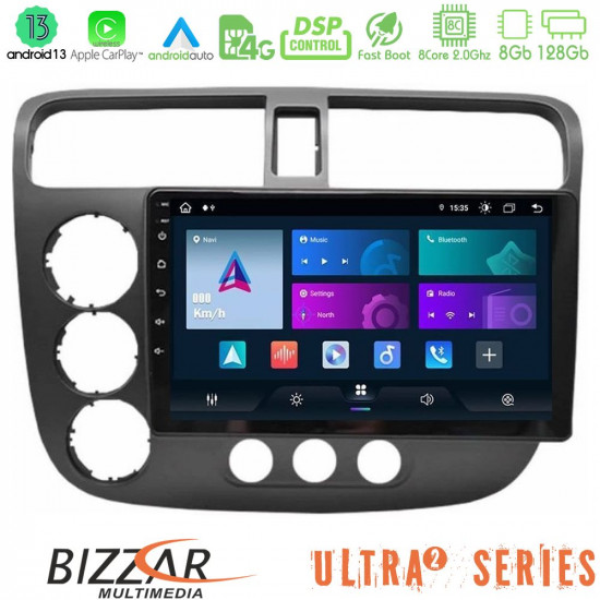 Bizzar Ultra Series Honda Civic 2001-2005 8core Android13 8+128GB Navigation Multimedia Tablet 9 Bizzar Ultra Series Honda Civic 2001-2005 8core Android13 8+128GB Navigation Multimedia Tablet 9