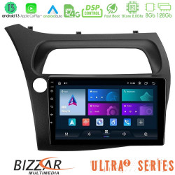 Bizzar Ultra Series Honda Civic Hatchback 8core Android13 8+128GB Navigation Multimedia Tablet 9